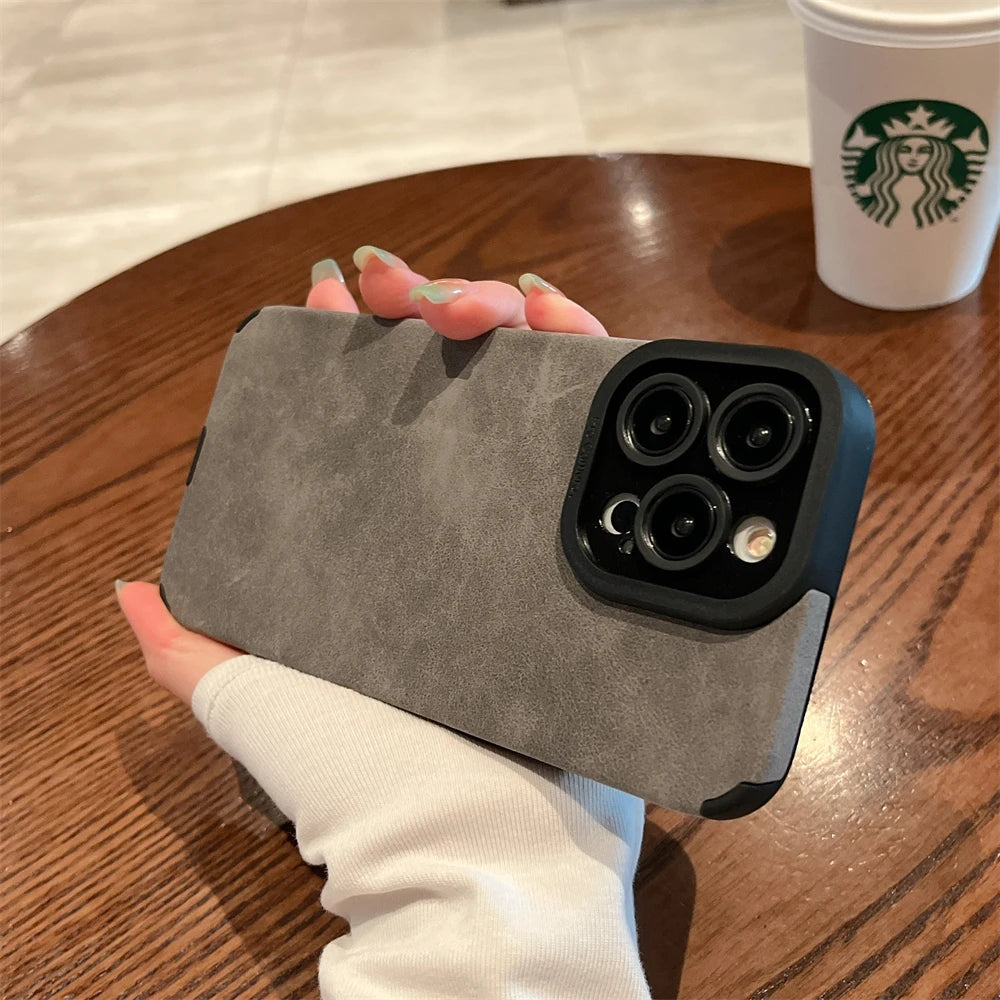Travis Scott Cactus Jack Luxury Suede Silicone iPhone Case – iPhone 11 to 17 Pro Max