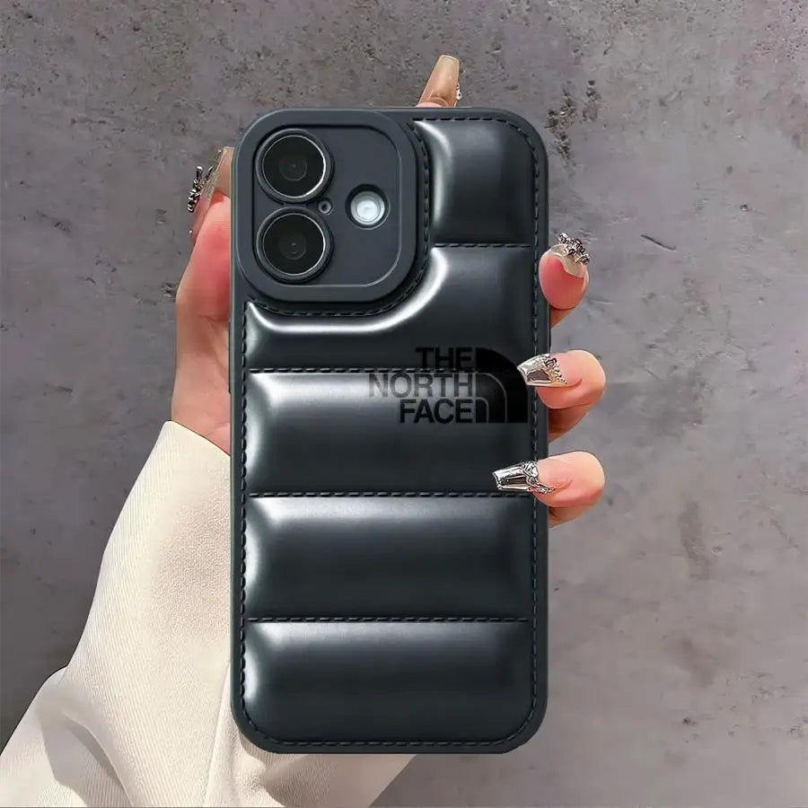 Phone Case For iPhone 17 16e 11 13 15 Plus 14 16 Pro Max Air 12 Down Jacket Cover Snow Mountain Highway North