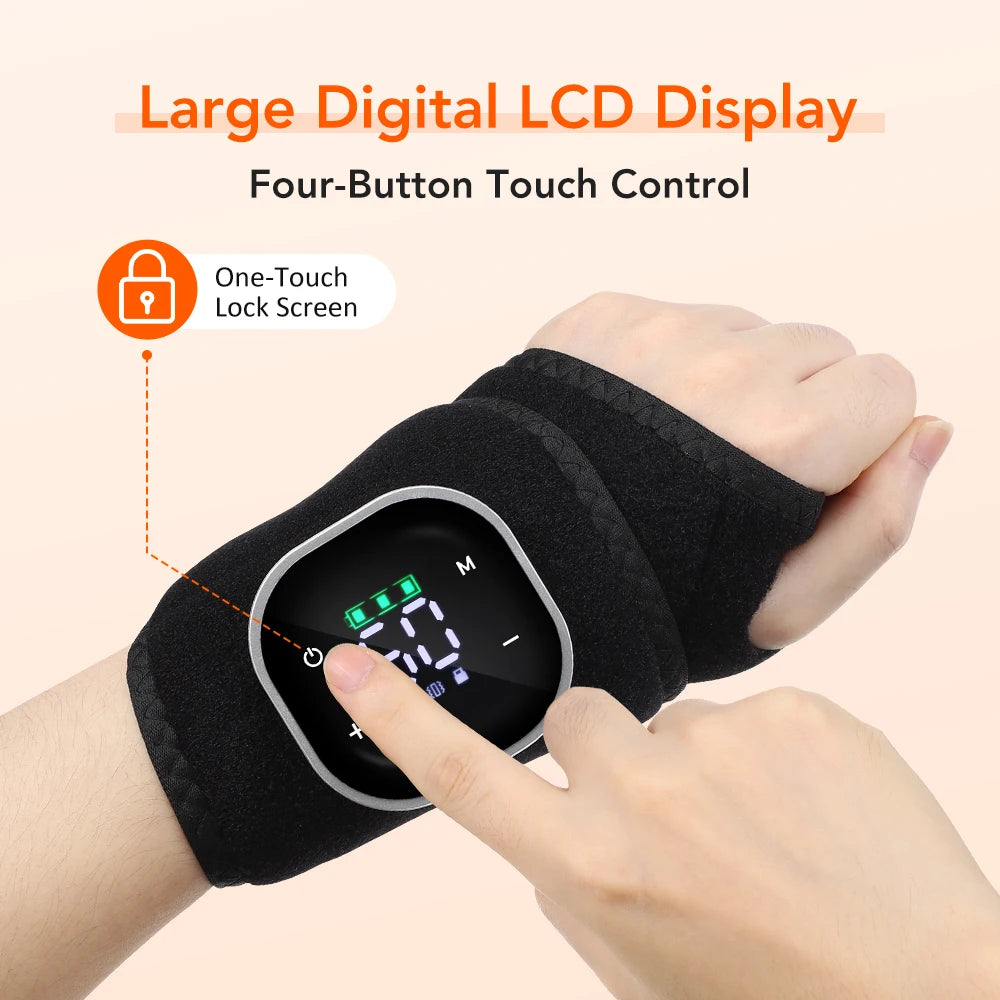 Electric foot and hand massager can vibrate and heat the ankles and ankles, and the bracket joints are portable, which can relax