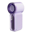 Handheld Mini Fan 5 Speed Adjust Type C Rechargeable Portable Fan Digital Display Desktop Fan Outdoor Use