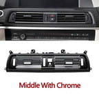 LHD RHD Car Front Rear Air Conditioning Chromed AC Vent Grille Outlet Cover Panel For BMW 5 Series F10 F11 F18 520i 523i 525i