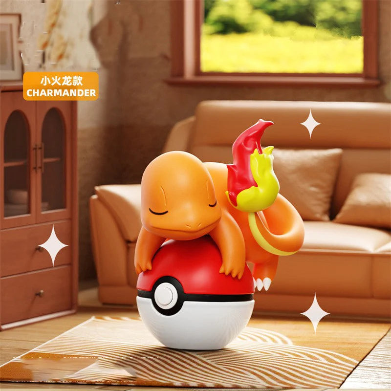 Authentic Pokémon Pikachu Night Light Doll PSYDUCK CHARMANDER EEVEE Handheld Desktop Ornament Children's Christmas Gift