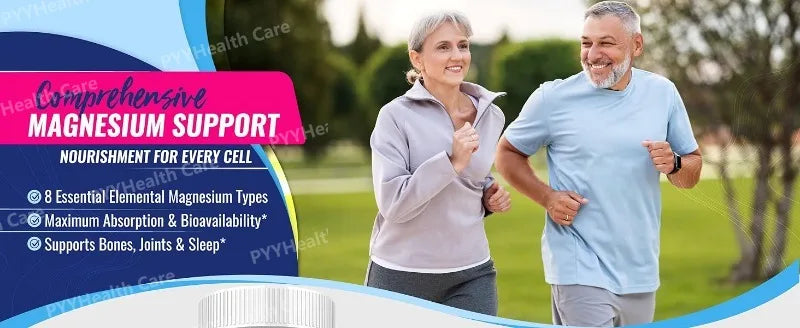 Magnesium Complex with Glycinate Citrate Malate Multiple Magnesium Forms 1000mg Daily Mineral Supplement Capsules