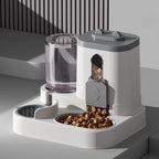 Cat Bowl Automatic Feeder with Spill Proof Design with Water Fountain Pet Food Dispenser for Small Medium Large Cats Dogs