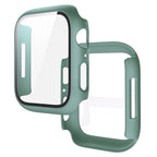 Tempered Glass+Cover For Apple Watch 11 10 9 8 7 46mm 42mm PC Bumper Screen Protector Case iWatch Series 7 6 5 4 SE3 44 40 45mm