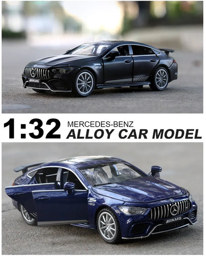 1:32 Mercedes Benz AMG GT63  Sports Car Alloy Diecast Car Model Sound Light Pull Back Toys Ornaments Gift For Children Collect
