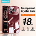 Joyroom Case For iPhone 18 Pro Max Case Crystal Transparent PC Anti-Yellow Lens Protection Cover For iPhone 17 16 15Pro Max Case
