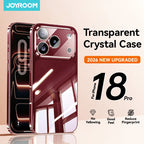 Joyroom Case For iPhone 18 Pro Max Case Crystal Transparent PC Anti-Yellow Lens Protection Cover For iPhone 17 16 15Pro Max Case