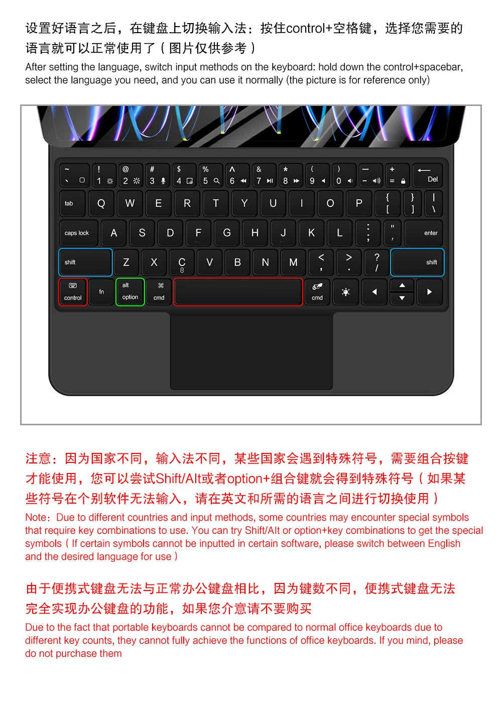 Magnetic Magic Keyboard for iPad Pro 13 M4 2024 M5 2025 13" Case for iPad Pro 11 M4 M5 11" Floating Stand Wireless BT Keyboard