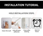 Adhesive Toilet Roll Paper Holder Organizer Wall Mount Storage Stand Kitchen Bathroom No Drill Tissue Towel Dispenser Stainless