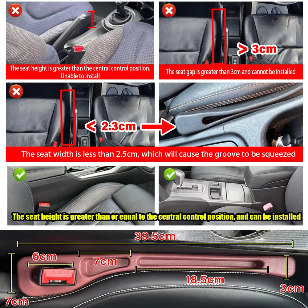 StopDrop™ Car Seat Gap Filler – Universal Fit