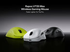 Rapoo VT3S MAX / VT3S Wireless Gaming Mouse 30K/26K DPI True 8K Wireless Polling Rate 49g Lightweight Up to 750 Hour Battery 8 Programmable Buttons On-Board Memory Esports Laptop Gaming Mice Compatible with Windows Mac