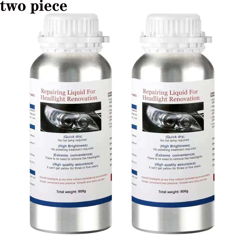 Premium Car Headlight Restoration Liquid Polymer Polish 800ML