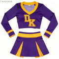 Women Cheerleader Megan Fox Jennifer’s Cosplay Costume Cheerleading Outfit Crop Top Skirt Set Halloween Party Stage Performance