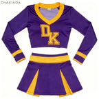 Women Cheerleader Megan Fox Jennifer’s Cosplay Costume Cheerleading Outfit Crop Top Skirt Set Halloween Party Stage Performance