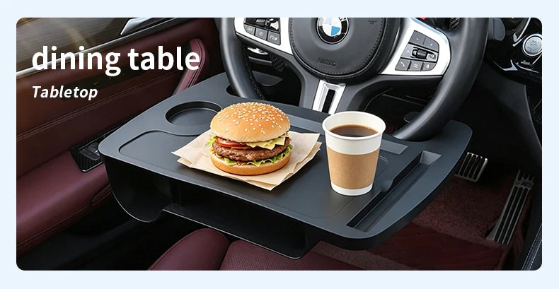 Car Steering Wheel Tray With Car Gap Filler Organizer Food Tray For Eating In Car Laptop Desk Travel Car Interior Accessories