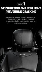 Car Plastic Leather Restorer Spray Polish Cleaner Coating Agent  Back To Black More Gloss Car Cleaning Products S3