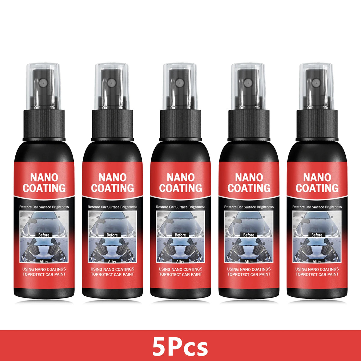 Car Nano Coating Brightening Cars Paint Kit - Professional Auto Polishing Tool, High Gloss Car Paint Scratch Repair Protection
