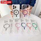 For IPhone17 IPhone18 ProMax Transparent Armour Magnetic Case Shelluxe For iPhone 18 17 Pro Max 17Air Cases Luxury Corners Cover