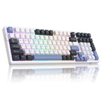 MageGee Light100 Wireless Mechanical Keyboard Side-Printed Hot-Swappable Tri-mode 2.4G/USB/BT RGB Gasket Creamy Gaming Keyboard