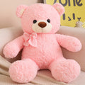 New Soft Bear Plush Toys White Pink Brown Bear Super Cute Huggable Pillow Stuffed Cartoon Animal Cushion Children Birthday Gift