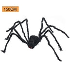 Large Black Spider for Halloween, Giant Spider Decoration, Professional Accessories, for Outdoor Yard, Scary Decoration