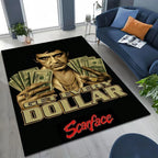 Classic Scarface Tony Montana Movie Art Carpet Rug for Bedroom Living Room Sofa Home Doormat Decor Large Kids Non-slip Floor Mat