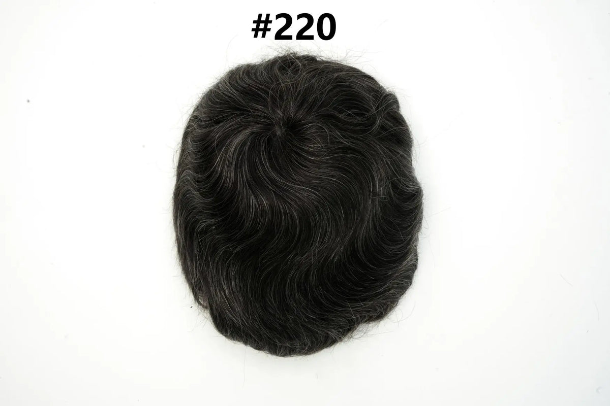 Os21 0.03-0.04mm NG Clearance Thin Skin Toupee Capillary Prothesis Hair Piece For Men Hair Replacement System V Loop Men Toupee