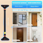 Adjustable Doorway Pull Up Bar with Level Meter – No-Screw Home Gym Chin Up Bar, 440 lbs Max Load, Anti-Slip Grip – Standard Fit