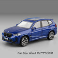 Scale 1:32 M4 X3M Toy Car Model Pull Back Music Light Doors Opened Miniature Vehicle Metal Diecast Models Kids Educational Gifts