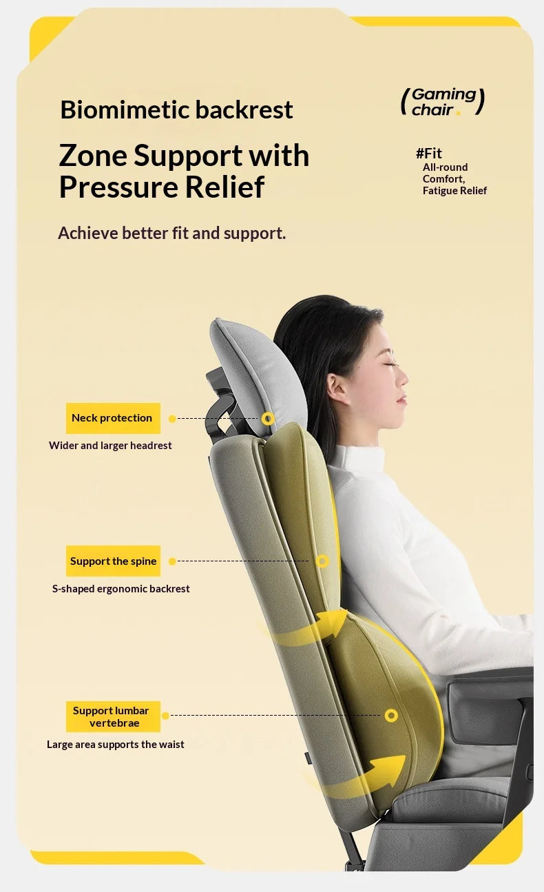 Ergonomic Office Chair High Back Lumbar Support Adjustable Mesh Seat Reclining Headrest Swivel Gaming Computer Desk Chair