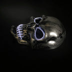 Evil Skull Mask Halloween Carnival Masquerade Haunted House Scary Decoration Cosplay Skeleton Scary Theme Party Light Up Mask
