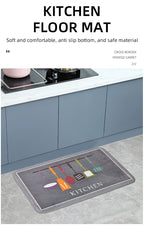 1piece Multi-purpose Sponge Water Absorption Mat:Kitchen,Bathroom Bathroom Anti-skid,Moisture Absorption,Machine Washable Carpet