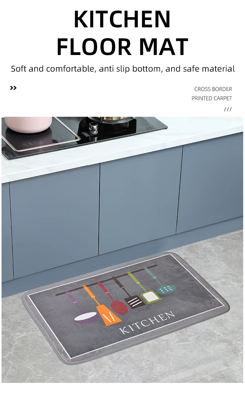 1piece Multi-purpose Sponge Water Absorption Mat:Kitchen,Bathroom Bathroom Anti-skid,Moisture Absorption,Machine Washable Carpet