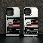 Trendy Sports Car Line Art Phone Case For iPhone 17 Pro Max 16 15 14 Pro 13 12 11 XS XR X 8 7 16 Plus 17E Shockproof Laser Cover