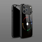 Colorful Halo For Apple Pattern Tempered Glass Phone Case For iPhone 18 17 16 15 14 13 12 11 Pro Max 17 Air 7 8 Plus XR X Cover