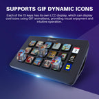 Mirabox 293S Stream Deck 15 LCD Keys Button Live Console Mini Keypad StreamDeck Deck Dock MacroPad Stream Desk Studio Controller
