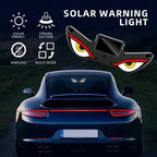 Cool DEMON EYE Ambient Light Solar Powered Breathing Neon Light Car Decoration Rear Windshield Atmosphere Lights Car Accessories