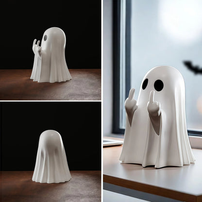 Middle Finger Ghost Statue – Halloween Decor