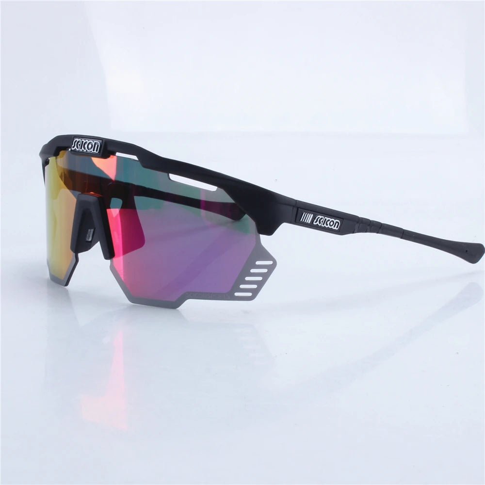 SCICON AEROSHADE KUNKEN UV400 Cycling Sunglasses with Case - Outdoor Sports Men's MTB Road Bike Eyewear Women's Goggles