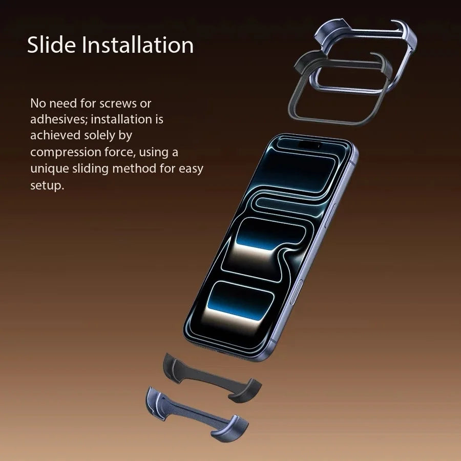 Genuine Aluminum SEBS Rubber Metal Bumper Double-layer ARC Case for IPhone 18 17 Pro Max Air Unique Design High-strength Cover