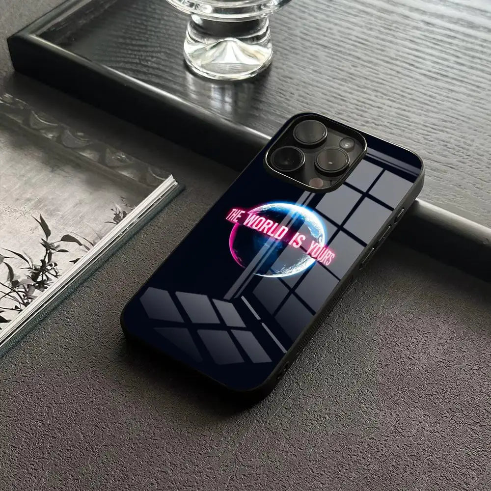 Scarface 1983 Phone Case For IPhone 17 16 14 Pro 15 13 12 Max 11 XR XS 6 Air 7 8 6s X Luxury Glass Cove