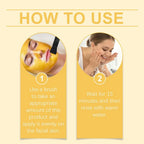 Turmeric Vitamin C Clay Mask Clay for Dull & Blemish-Prone Skin, Deep Cleansing Facial Mask, Face Masks Skincare Oil Control