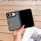 For iPhone Duo Case Luxury Translucent Matte Ultra Thin PC Case for iPhone Duo 18Fold Shockproof Metal Connector Hard Cover