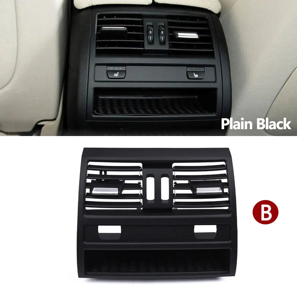 LHD RHD Car Front Rear Air Conditioning Chromed AC Vent Grille Outlet Cover Panel For BMW 5 Series F10 F11 F18 520i 523i 525i