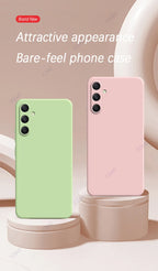 Luxury Square Liquid Silicone Cover for Samsung Galaxy A34 A54 5G SamsungA34 SamsungA54 360 Soft Protective Armor Case Coque Bag