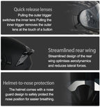 High Quality DOT Motorcycle Helmet Four Seasons Motocross Racing Modular Flip Up Casco Moto Men Women Off Road Helmet Unmasked