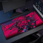 Asus Rog Black Mause Pad Anime Mouse Mats Gaming Computer Desk Mat Mouse Carpet Pc Accessories Gamer Mouse Pad Speed Rubber Mat