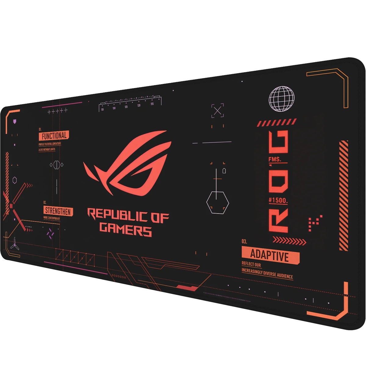 Extended Gaming Mouse Pad | Non-Slip Rubber Base, Stitched Edges
