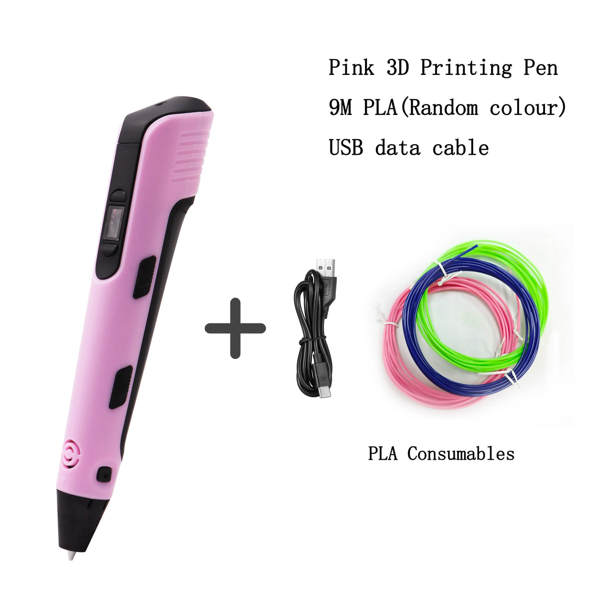 Upgraded 3D Printing Pen 9 Meter Pla Filaments Children S Birthday Christmas and New Year Gifts Three Dimensional Painting Tools